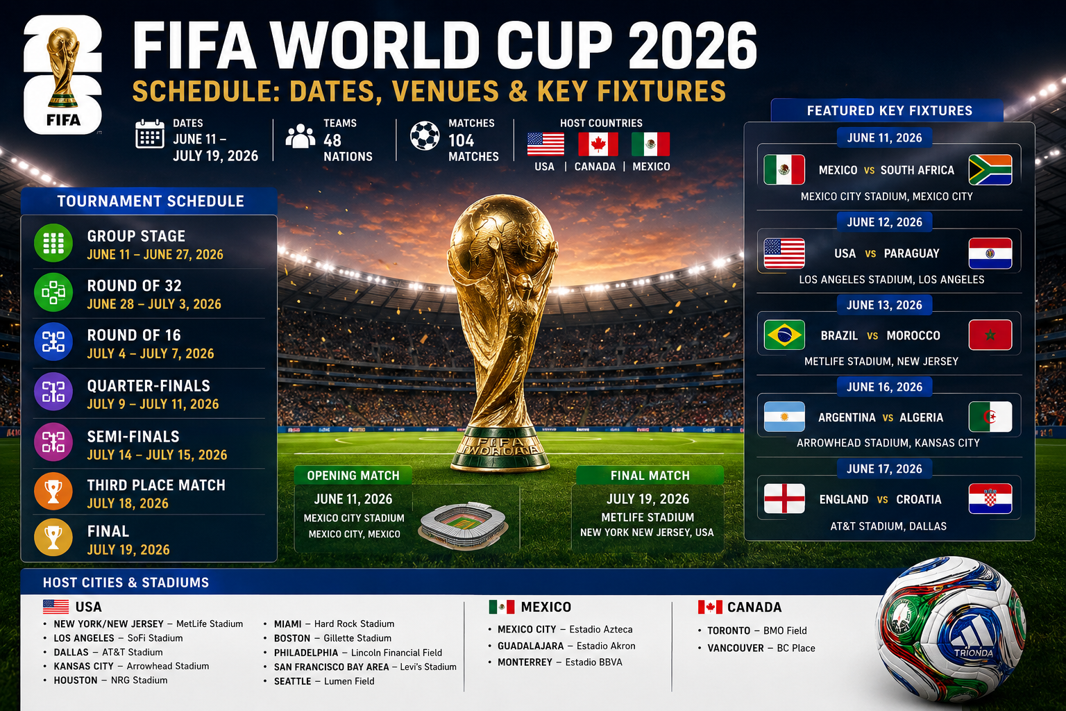 FIFA World Cup 2026 Schedule