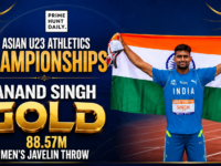 Anand Singh wins gold in javelin with a personal best throw to cap India's 16 medal haul at the Asian U23 Athletics Championships 2026 in Ordos China in a historic performance for Indian athletics.