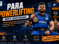 Jhandu Kumar Wins Bronze in Para Powerlifting at 190kg