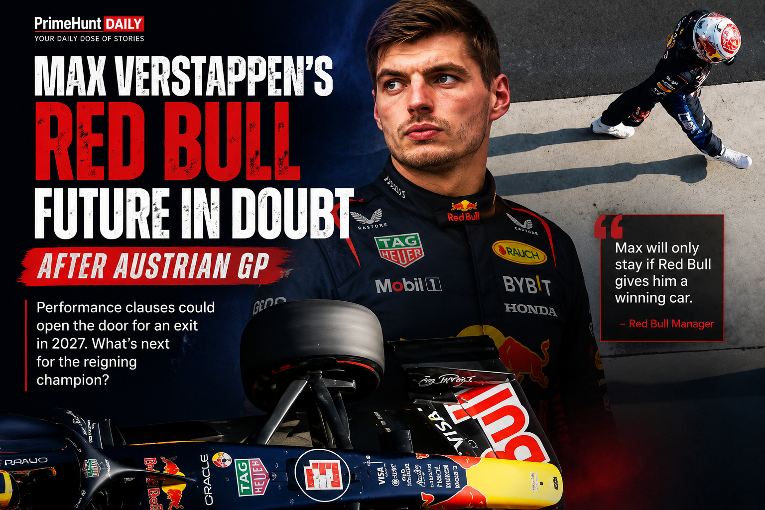 Max Verstappen’s Red Bull Future in Doubt After Austrian GP