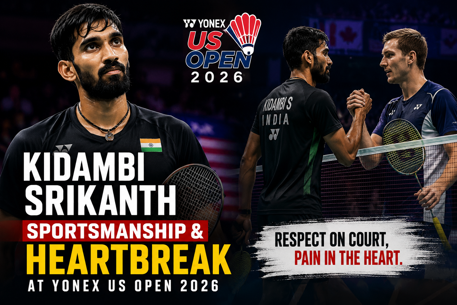 Kidambi Srikanth: Sportsmanship and Heartbreak at Yonex US Open 2026