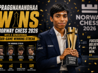Praggnanandhaa wins Norway Chess 2026 title with a sensational four game winning streak to claim the prestigious chess tournament title in Stavanger Norway.