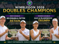 Harri Heliövaara and Henry Patten retain the Wimbledon 2026 men's doubles title while Guo and Mladenovic triumph in the women's doubles final at the All England Club SW19.